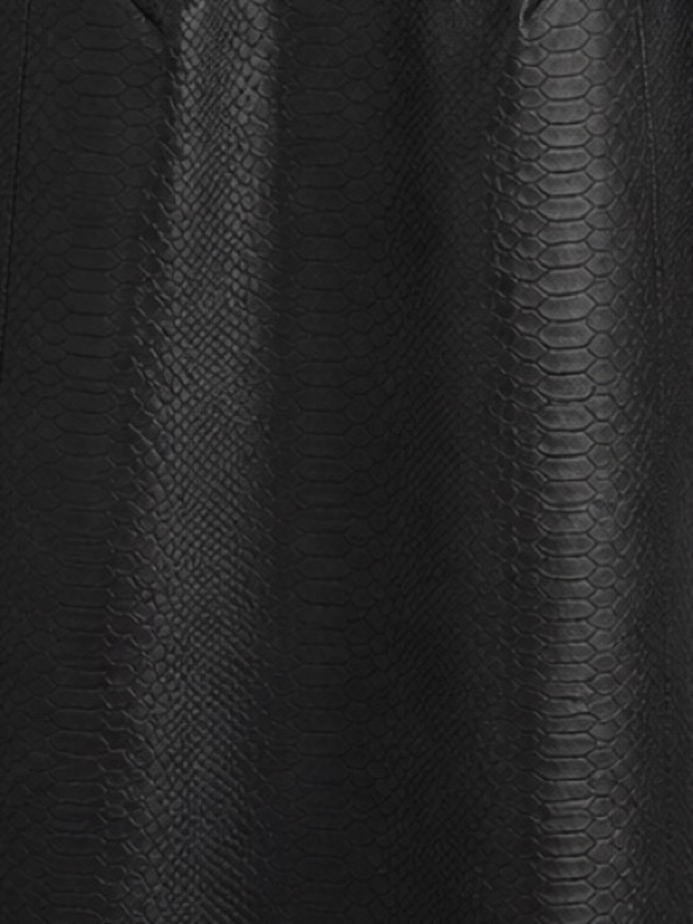 AYSHA NY MIDI PYTHON SNAKE EMBOSSED FAUX LEATHER BLACK MIDI PENCIL DRESS SZ 6 - Picture 4 of 6